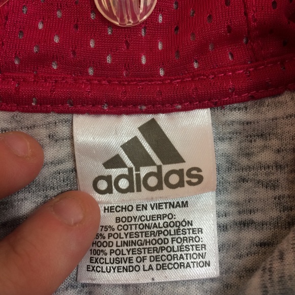 Girls Adidas Zip Up Jacket - Picture 4 of 6